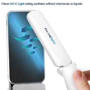 Sanitizing wand for phone and accessories